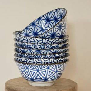porselein blauw witte kom