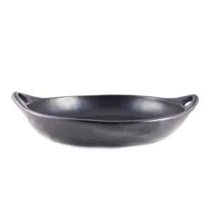 Black Pottery ovale ovenschaal L