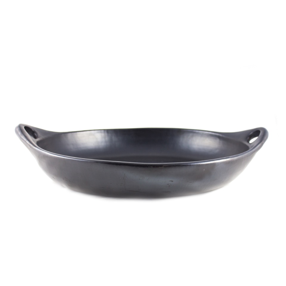 Black Pottery ovale ovenschaal S