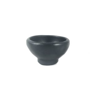Black Pottery mini bowl op een voetje