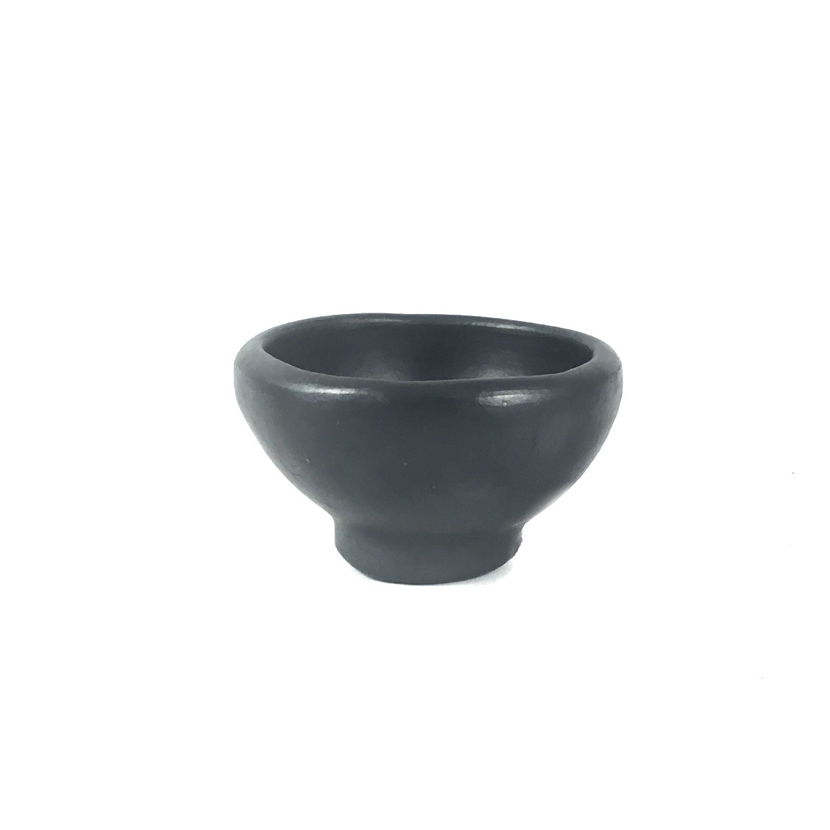 Black Pottery mini bowl op een voetje