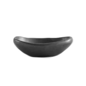 Black Pottery mini canoe