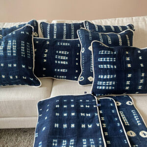 Indigo kussen 40 X 40 cm