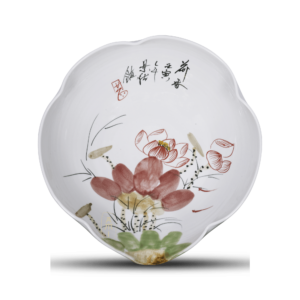 Chinese roze/witte schaal