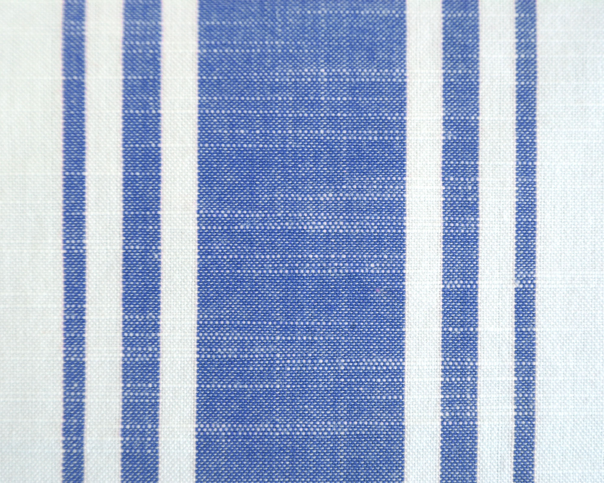 tafelkleed Lou M wit/blauwe streep, 2.80M X 1.40M - Afbeelding 2
