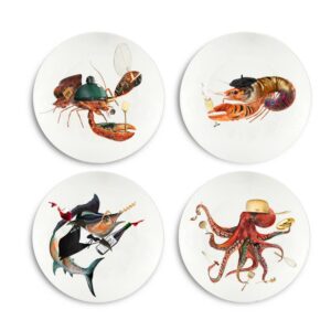 Bordy's set The Culinary Catch van 4 dinerborden