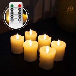 oplaadbare LEd kaarsen met wax, 6 stuks